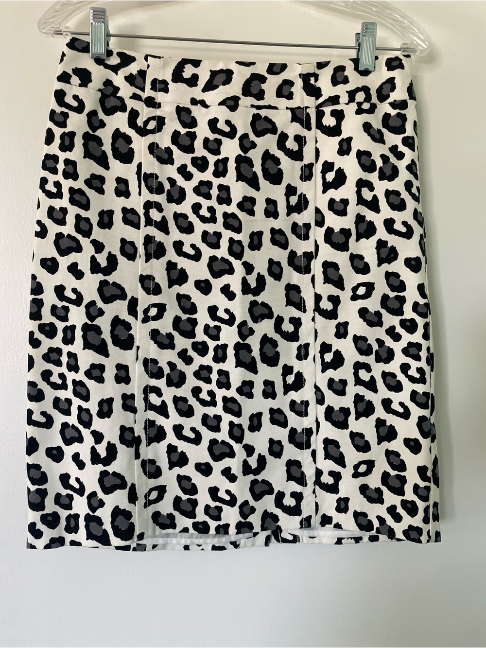 Merona Black and White Leopard Pencil Skirt